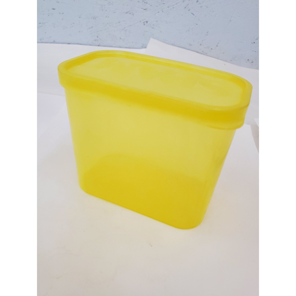 SPAM Brand Yellow Plastic Reusable Food Storage Container with Lid Made in USA - Picture 5 of 14